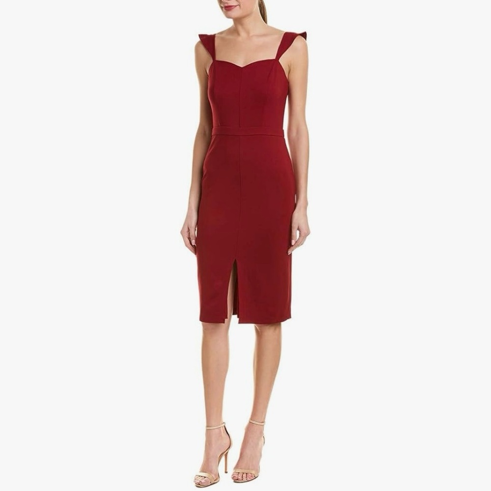 ALI & JAY Sleeveless Stretch Ponte Knit Sheath Dress